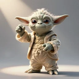 yoda but hes a champion body builder, flexing, well lit