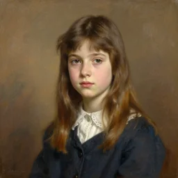 A decent young girl portrait by John Singer Sargent.