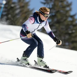Emma Watson skiing