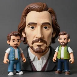 rene descartes in gimp mask, in gta v, stephen bliss, stop motion vinyl action figure, plastic, toy