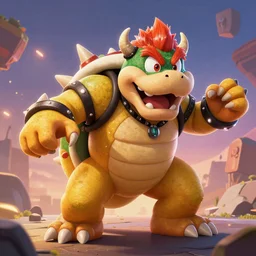Bowser Gunner as an Apex Legends character digital illustration portrait design by, Mark Brooks and Brad Kunkle detailed, gorgeous lighting, wide angle action dynamic portrait