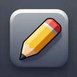 pencil as clash of clans app icon