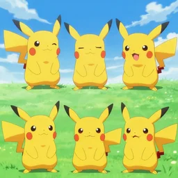 the four stages of pikachu