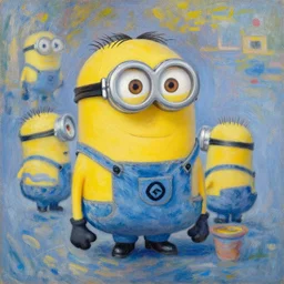“a painting by Claude Monet of the minions”