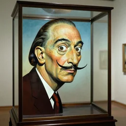 I\'m in a glass case of emotion painted by Salvador Dali