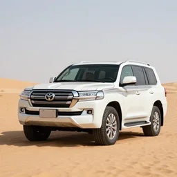 toyota land cruiser in desert,