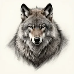 a well designed portrait of werewolf, detailed, realistic, sketch style, artstation, greg rutkowski, 8 k resolution.