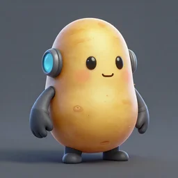 A cyberpunk potato, trending on artstation