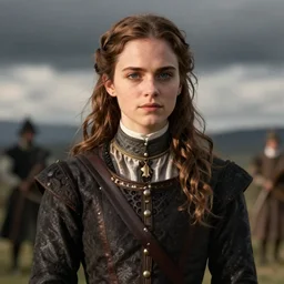 detailed ultrarealistic photo of victorian medieval executioner emma watson