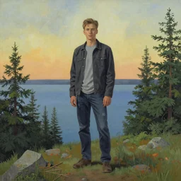 Twin Peaks artwork by Thomas Kinkade