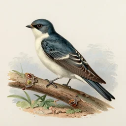 hirundo rustica, style by john gould