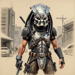 thomas kinkade draws a scene from the movie predator 2
