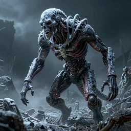 agony frozen in time, artwork by H R Giger