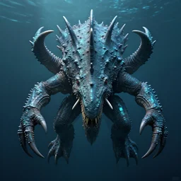 Deep sea monster , octane render, trending on artstation, greg rutkowski very coherent symmetrical artwork. cinematic, hyper realism, high detail, octane render, 8k