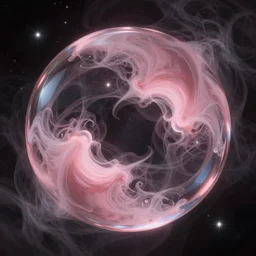 a visions of a mirrored droplet, crystal, smoky swirls of pink cream, rejected, a gate to infinity, warm inhuman, between gifts, beyond the stars