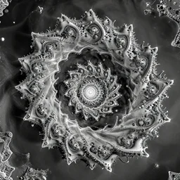 mandelbrot universe by dan hillier, high contrast, intricate