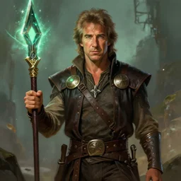 dustin hoffman as a dnd character fantasy art.