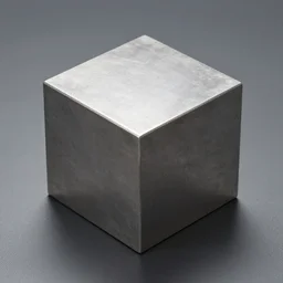 a metallic cube