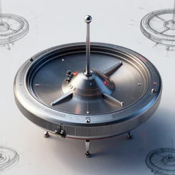 cyberpunk gyroscope, technical drawing, highly detailed, photo realistic, houdini render, unreal engine