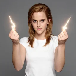 photo of emma watson sending lightning bolts from her hands