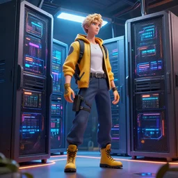highly detailed Datacenter concept art, character art, studio lightning, bright colors, intricate, masterpiece, photorealistic, hyperrealistic, sharp focus, high contrast, Artstation HQ, DeviantArt trending, 8k UHD, Unreal Engine 5