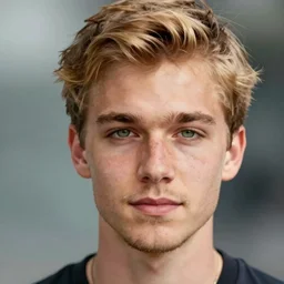 Tall swedish 22year old, stubble, short blonde hair, green eyes, close-up portrait art by Donato Giancola and James Gurney, digital art, trending on artstation