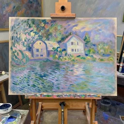anime scenery, very anime in impressionist style, trending artwork, anime painter studio, by claude monet
