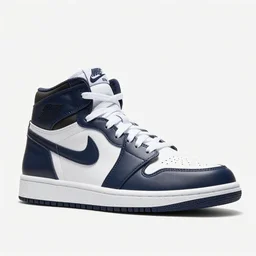 new model nike jordan, extreme wide shot, one sneakers, sharp focus, detailed, withe background, realistic photo, cinematic