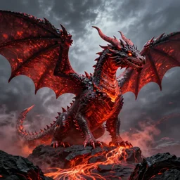 mysterious lava dragon, concept art by Greg Rutkowski, artstation, cgsociety
