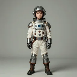 ( ( ( ( ( 2 0 5 0 s retro future 1 0 year old boy super scientest posing in space pirate mechanics costume full portrait. muted colors. ) ) ) ) ) by, jean - baptiste monge, brom!!!!!!!!!!!!!!!!!!!!!!!!!!!!!!