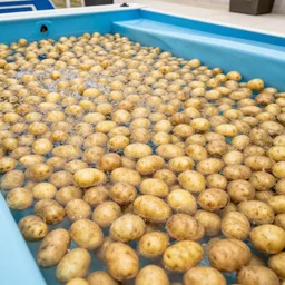 swimming pool full of potatoes