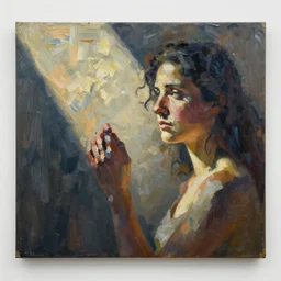 detailed artwork by phil noto ; jennifer connelly ; brush texture ; asymmetric composition ; gallery painting by phil noto, by phil noto.