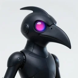 obsidian gunpla droid kenku. neon goggle. anthropomorphic black bird beak. torso. raven beak helmet, science fiction, portrait by donato giancola and greg rutkowski and wayne barlow. oil on canvas. 1 9 7 8 cover. top all time r / imaginarycyberpunk.