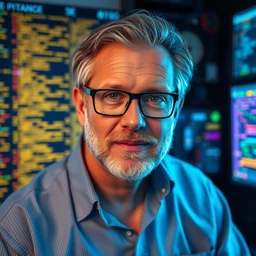 headshot portrait of ron wheesley in cyberspace