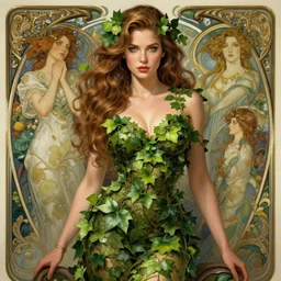 beautiful natural jessica biel as poison ivy, intricate, elegant, highly detailed, digital painting, artstation, concept art, smooth, sharp focus, illustration, art by artgerm and greg rutkowski and alphonse mucha and loish and wlop