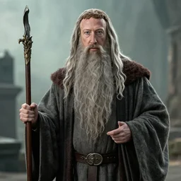 Mark Zuckerberg as Gandalf