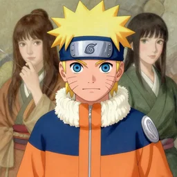 uzumaki naruto, detailed art by maxfield parrish and jessie willcox smith, illustration style, brandywine school, mixed media