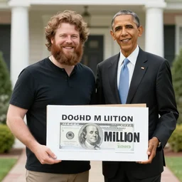 Mr Beast donating 1 million dollars to obama