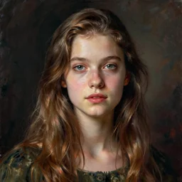 color portrait of a girl, Greg rutkowski and Alex Ross