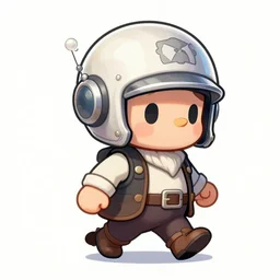 sketch of a cute chibi dnd gnome inventor tinkerer wearing a daft punk helmet, he is walking cautiously holding an elaborate mine lantern, etching by louis le breton, 1 8 6 9, 1 2 0 0 dpi scan