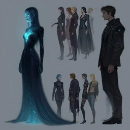 side profile concept art by hsiao ron cheng and thomas blackshear, imogen poots as luminescent gloomhaven by artgerm, lawren harris, eve ventrue, sherree, ilya kuvshinov, magali villeneuve, jeremy lipkin, rob rey, christophe vacher
