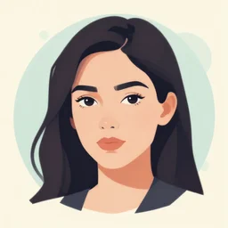 a portrait inspired by artgem, vector portrait