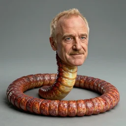worm with saul goodman's head