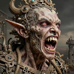 eric andre screaming with sharp teeth that are all kinds of generated feelings giger and lisa frank, detailed, ornate,