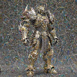 a photorealistic 3D render of a full body dark side knight (as an archetypal DnD isekai Demon Lord from Final Fantasy) wearing power armor made of gold and silver and organic floral components, inspired by Fallout, unreal engine, octane render, cinematic lighting, a sense of evil, detailed hard surface boss character concept art, character design, hyper realism, high detail, depth of field, stunning cgsociety, HD, HDR, 4k