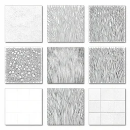 grass tile variations, lineart