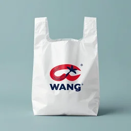 logotype design for disposable plastic bag company called wang that represents high quality and efficiency, modern, fresh cool colors, trending on pinterest
