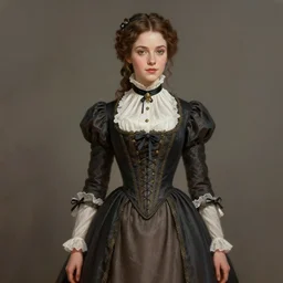 eleanor tomlinson posing in victorian garb, highly detailed, digital painting, artstation, concept art, smooth, sharp focus, illustration