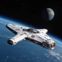 star trek federation spaceship wandering in space