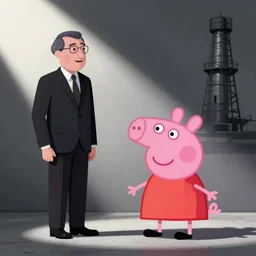 still of peppa pig as legasov in chernobyl